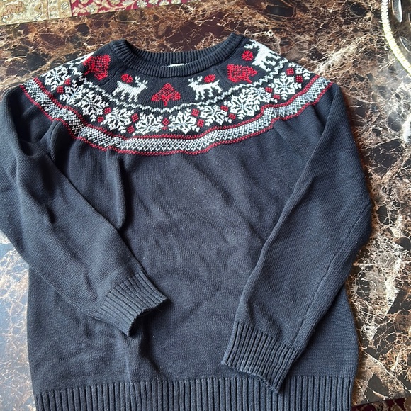 $5 in $25 bundle Ugly Christmas sweater boys size L - Picture 1 of 2